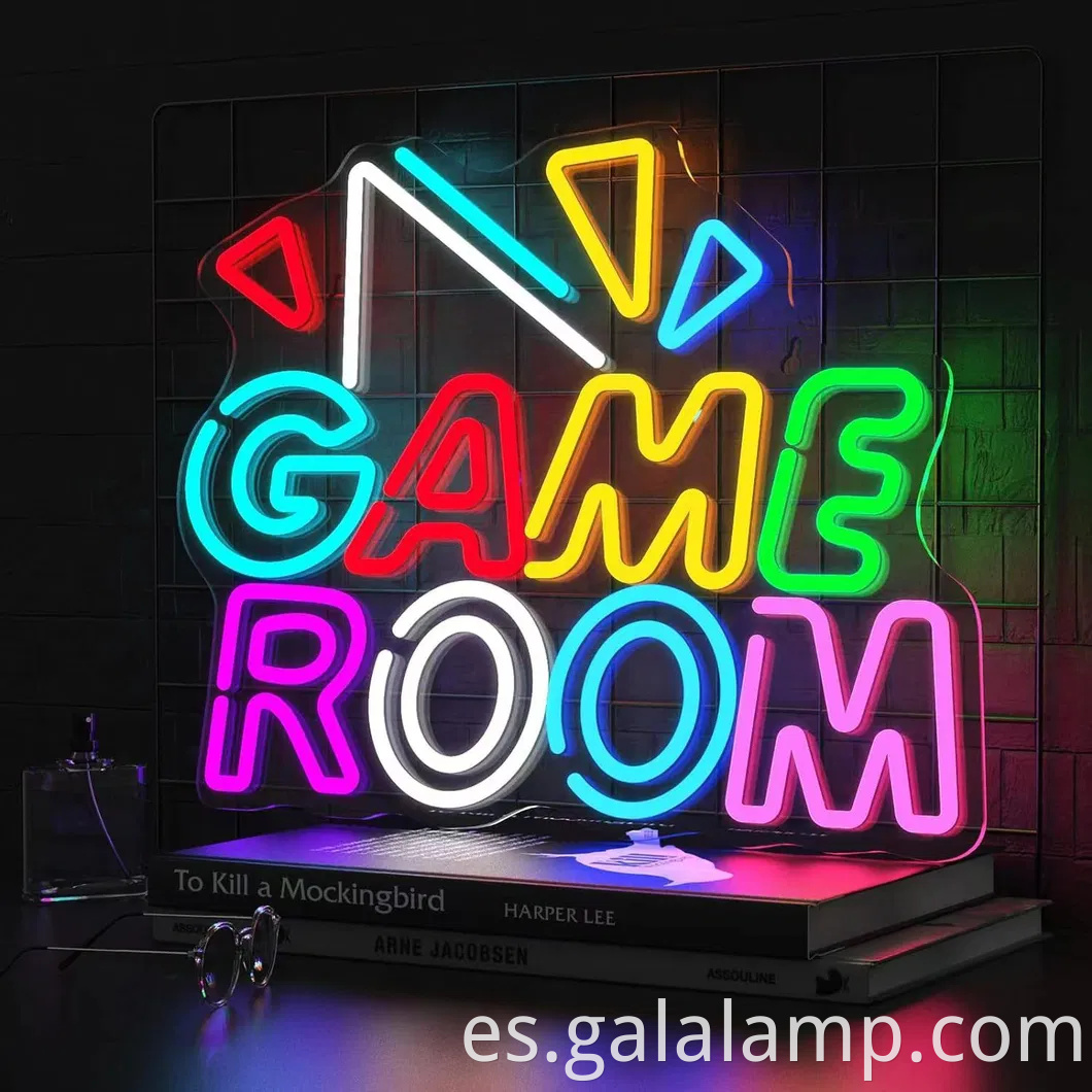 Vibrante letrero de neón LED para divertidas celebraciones de cumpleaños